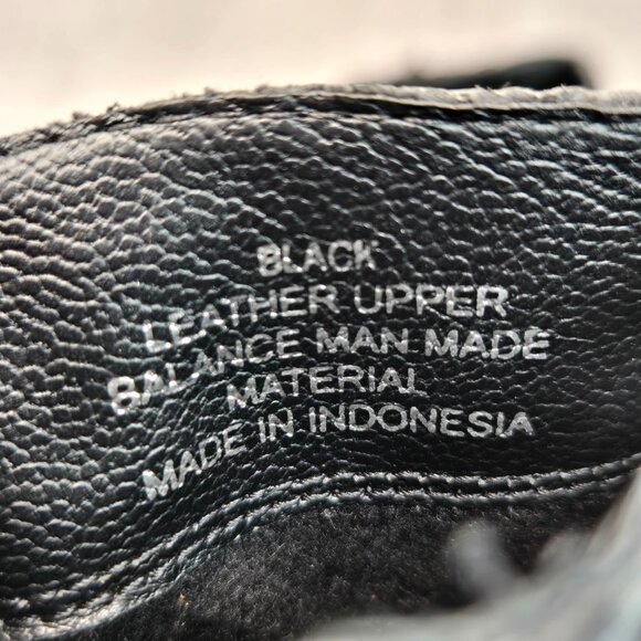 Steve Madden Ankle Boots Size 8 Black Leather Grunge Goth Edgy Chain Booties - Picture 8 of 14